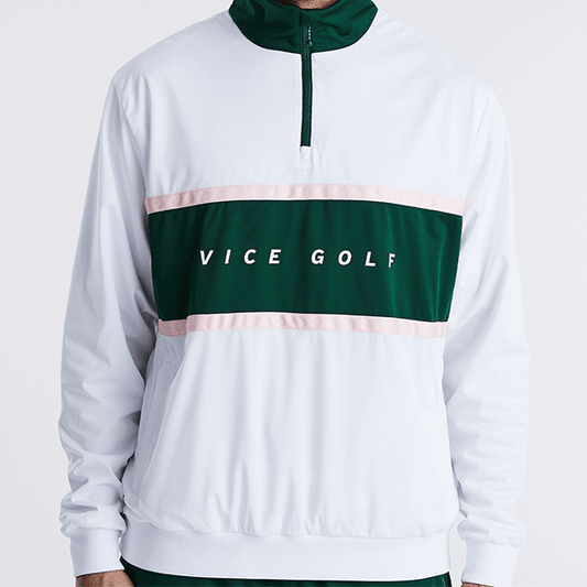 VICE Vengeance Hybrid Windshirt White / Eden Green