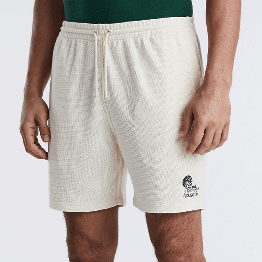 VICE Talking Practice Waffle Shorts Off White